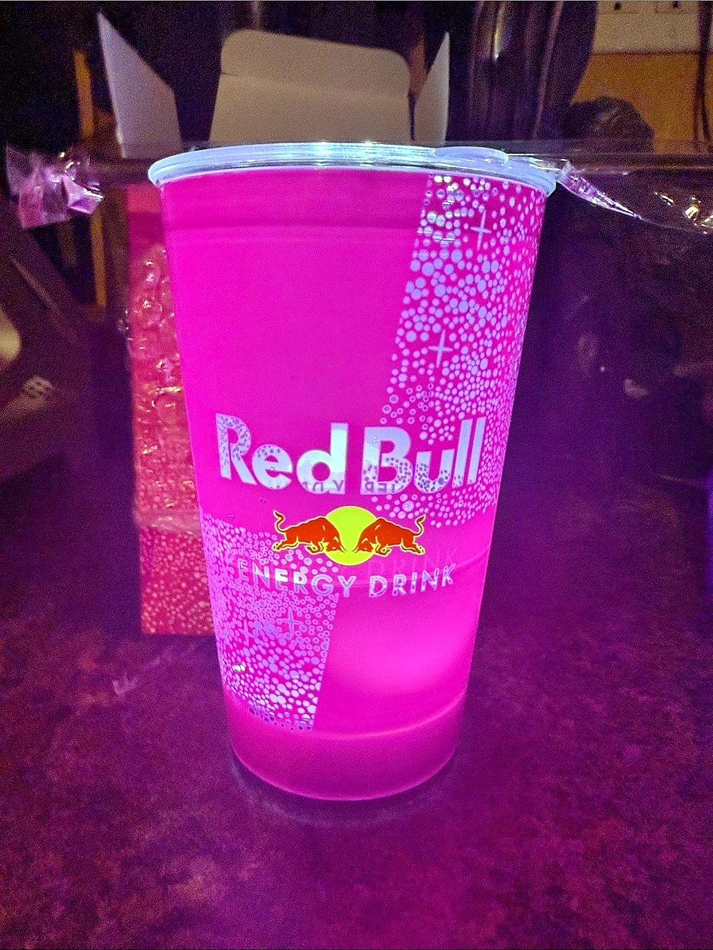 Red Bull Pink Edition LED Light-Up Tumbler Pink